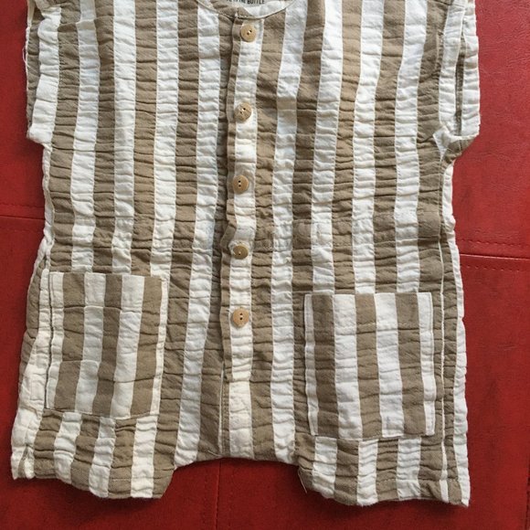 Message in the bottle baby romper and sunhat set - 1 month - Picture 2 of 5